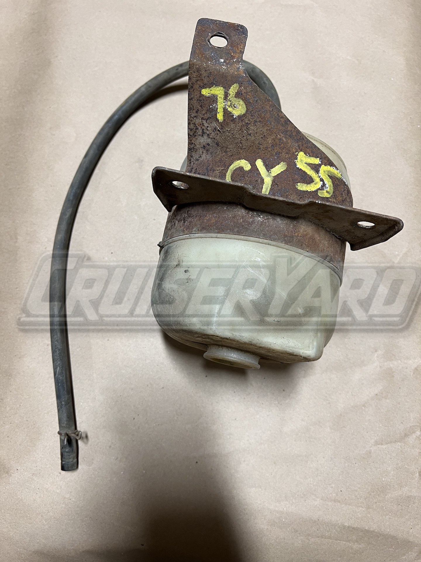 Toyota Land Cruiser OEM FJ55 Radiator Overflow Bottle Bracket Hose
