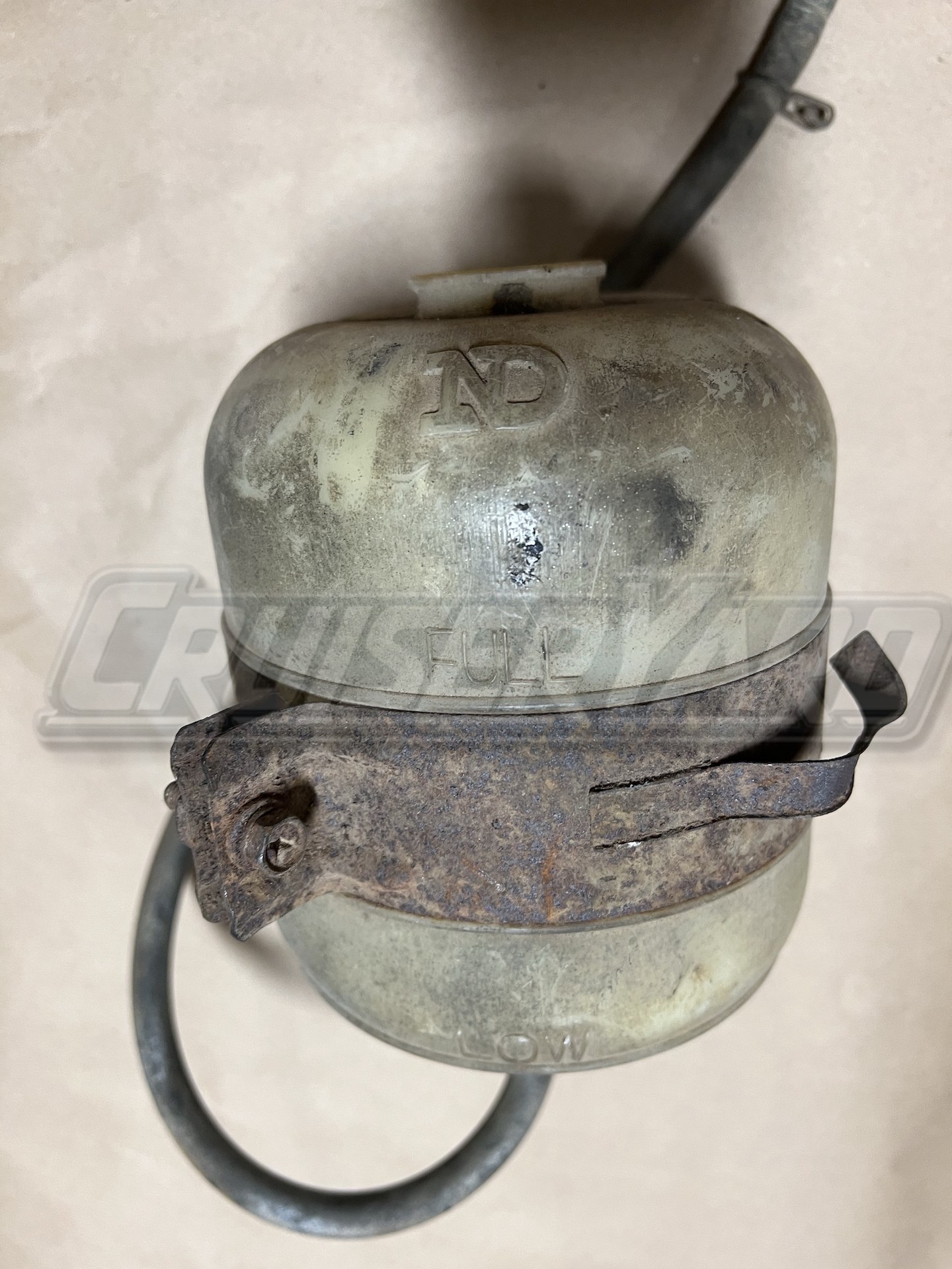 Toyota Land Cruiser OEM FJ55 Radiator Overflow Bottle Bracket Hose