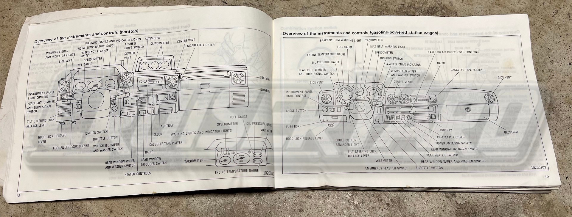 Toyota Land Cruiser 1985 FJ60 Owners Manual