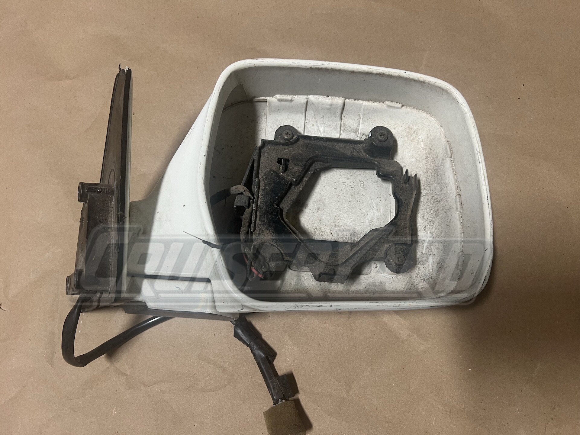 Toyota Land Cruiser OEM FJ80 FZJ80 Right Mirror White