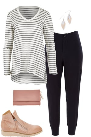 Stripes And A Touch Of Pink--1858421