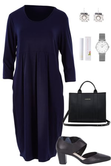 Navy Pleats--5146451