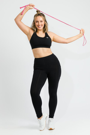 running bare Ab Waisted Power Moves Full Length Tights - AirRobe