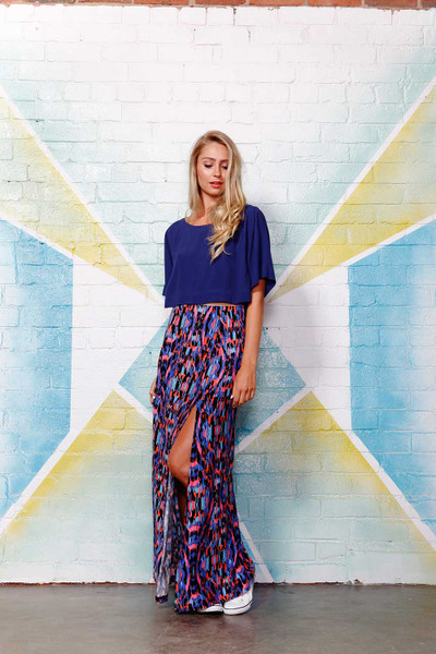 Ziggy Maxi Skirt SAS-8170 Sass birdsnest Australia