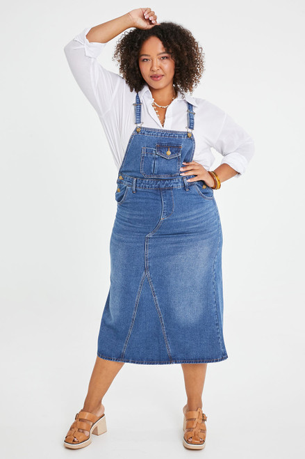 Denim Tube Midi Dress – Lane 201