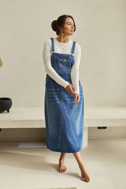 Overall Happiness Dress--BOHO-878 - Main Image