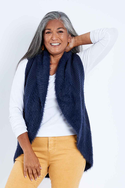 faux fur vest