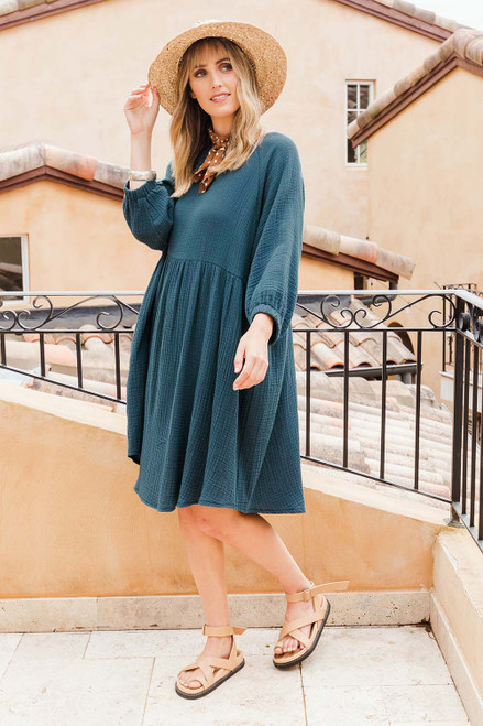 Feeling Free Cotton Smock Dress | boho 