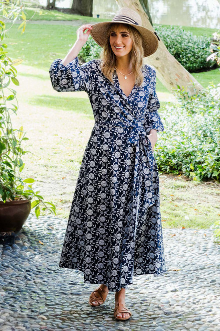 Wrap Me Up In Cotton Midi Dress | boho 