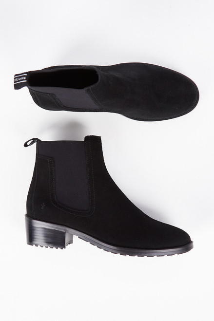 next black suede boots