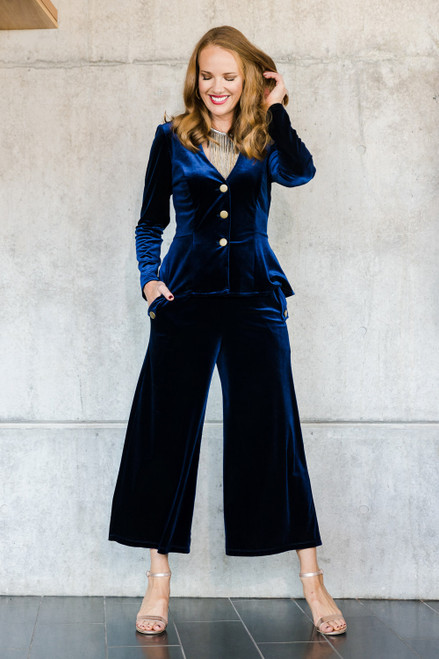 Samantha Velvet Culottes | Moonlight 