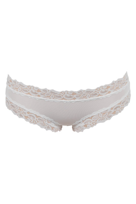 Jockey Parisienne Cotton Cheeky Brief White