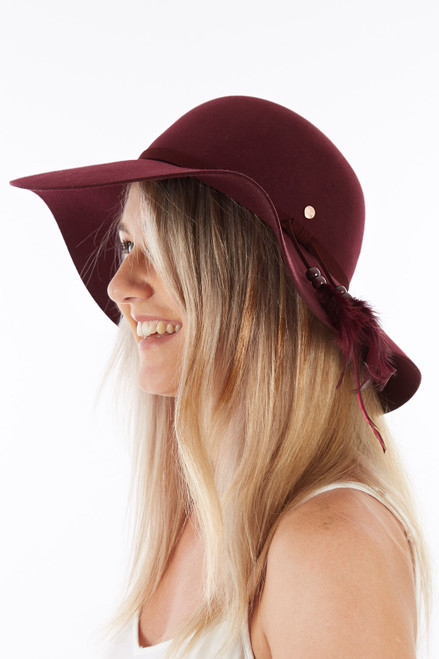 New Ever After Wide Brim Wool Felt Hat 