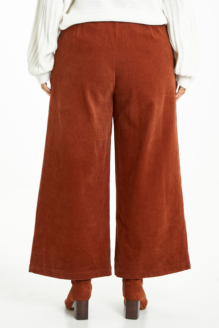 Bohemian Corduroy Button Front Flare Pants