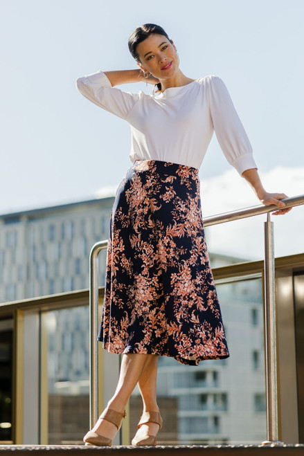 The Pull On Flare Skirt, bird by design