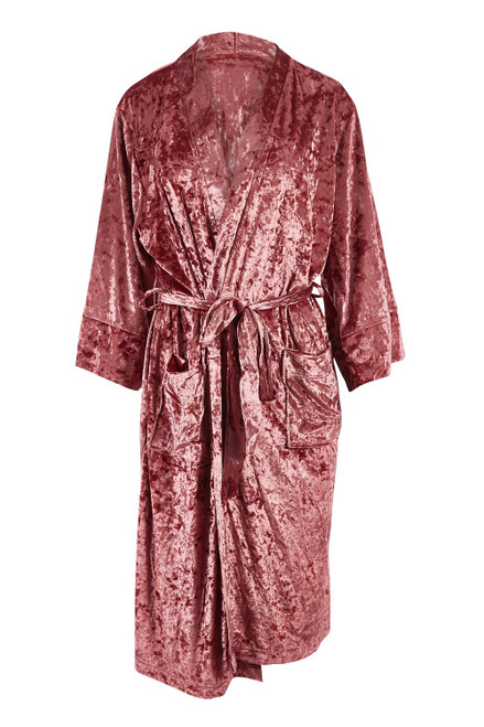 Crushed Velvet Bath Robe | Annabel 