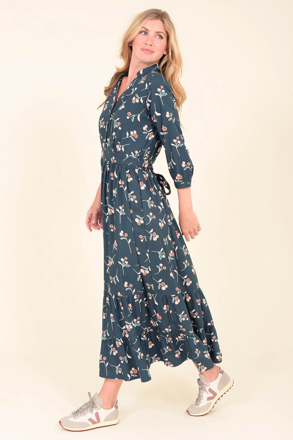 Cherry Maxi Shirt Dress | Brakeburn 