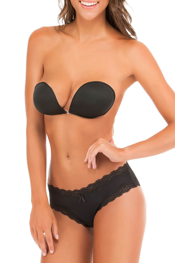 Women Strapless Bra Lift Push Up Sightless Bra Self Adhesive Bra