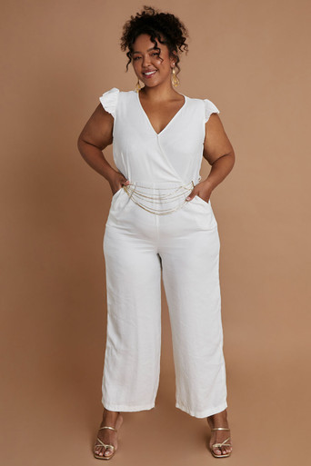 white jumpsuit size 6