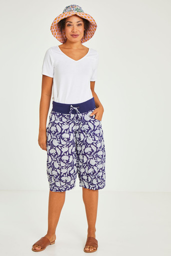 Boom Shankar Splice Patch Short - Emilia Blue