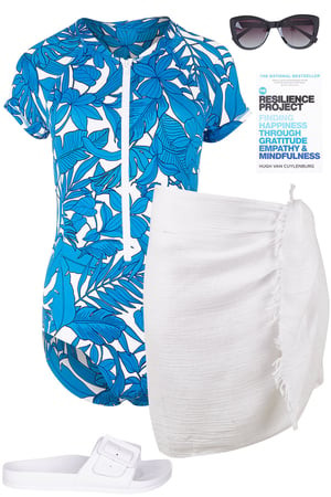 Shop The Beach In Blue Outfit | birdsnest.com.au