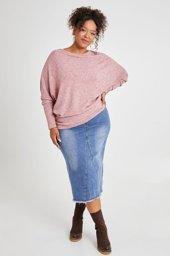 Curvy Denim Skirt | Buy Plus Size Denim Skirts Online Australia- THE ICONIC