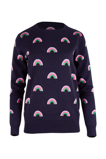 Noah Grey Love Hearts Sweatshirt by Sugarhill Brighton