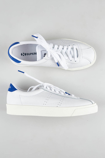 Superga Womens Superga Perforated Leather Sneakers Superga 2843