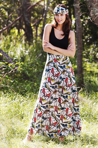 All over Bird Skirt