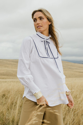 Ric Rac Romance Blouse | BOHO-1463 | boho bird | birdsnest Australia