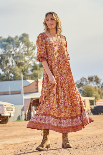 Paradise Found Maxi Dress BOHO-1602 boho bird birdsnest