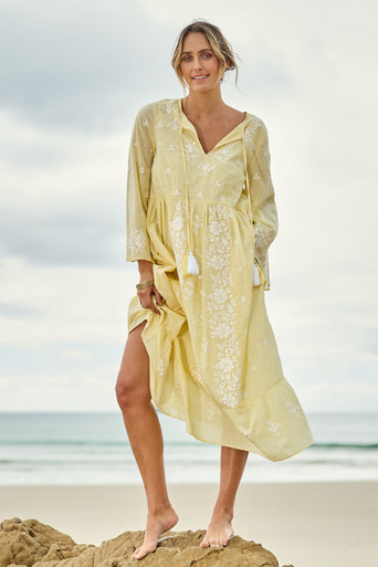 Dancing With Joy Dress BOHO-1718 boho bird birdsnest Australia