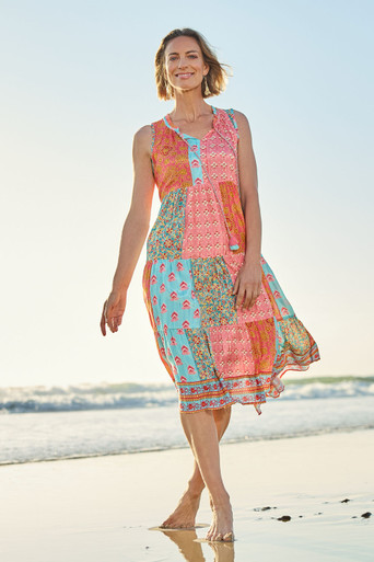 Starfish Beach Sleeveless Dress for Summer Organic Cotton