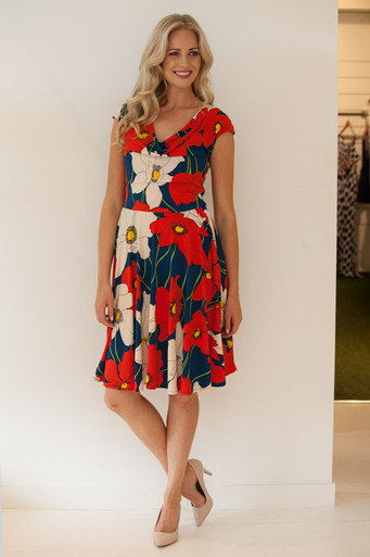 Coco Poppy Dress LEI-N14COCOPOP Leina Broughton birdsnest