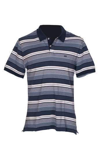 Pique Broad Stripe Polo--JAG-MW19181 - Main Image