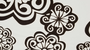 Chocolate Brown on White - 442