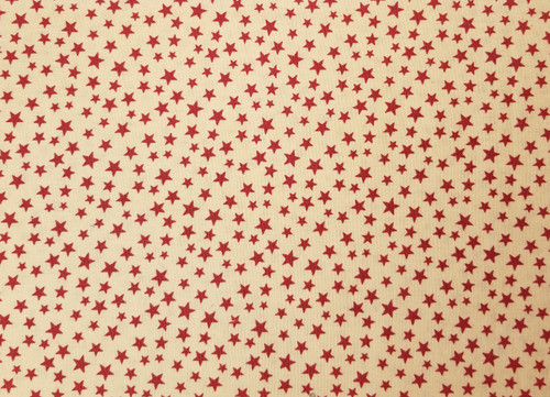 Red Stars on Cream