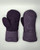 Wool Sweater Mittens - Medium - Plum