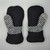 Wool Sweater Mittens - Large - Black and Gray