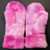 Child Medium Sequin Bling Pastel Shades of Pink / Teal, Yellow to Iridescent Silver - Tie Dye Pinks to Purple Fleece