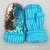 Child Xtra Small Sequin Bling Teal to Gold with Teal Striped Fleece, 1210