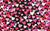 White / Red / Pink Hearts on Black - 125