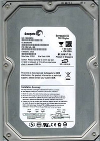 HP 500 GB SATA 1.5 / GB 7200 RPM HARD DRIVE (9BL146-080)