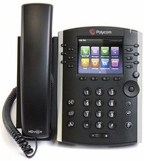 Polycom VVX 400 Business Media Phone w/AC Adapter (2200-46157-001) - RECERTIFIED