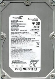 SEAGATE ST3400633AS BARRACUDA 400GB 7200 RPM SATA 16MB BUFFER 3.5 INCH LOW PROFILE (1.0 INCH) HARD DISK DRIVE. (ST3400633AS) - RECERTIFIED