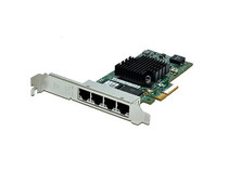 DELL 540-11142 NETWORK CARD I350-T4 QUAD PORT GIGABIT ETHERNET SERVER ADAPTER.  WITH BOTH BRACKETS.NETWORK INTERFACE CARD-540-11142