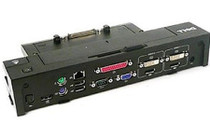 DELL YP126 PORT REPLICATOR WITH 130W AC ADAPTER FOR LATITUDE E-FAMILY PRECISION MOBILE WORKSTATION.