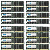 DELL - 16GB (16X1GB) 400MHZ PC-3200 184-PIN DDR ECC NON REGISTERED SDRAM DIMM GENUINE DELL MEMORY KIT (HF015).