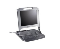 DELL XT912 17 RACKMOUNT LCD PANEL WITH KEYBOARD.
