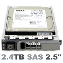 400-BTQX Dell 2.4-TB 12G 10K 2.5 SAS w/G176J
